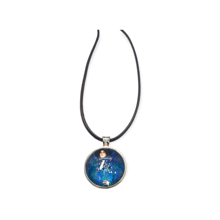 necklace leather cord klimt